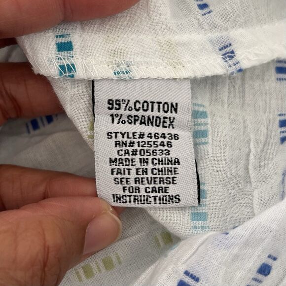 Habitat Lagenlook Tunic Top Large Artsy Art To Wear Textured Clipped Dobby Weave - Picture 10 of 12